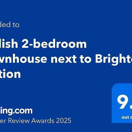 Stylish 2-Bedroom Townhouse Next To Brighton Station Exteriör bild